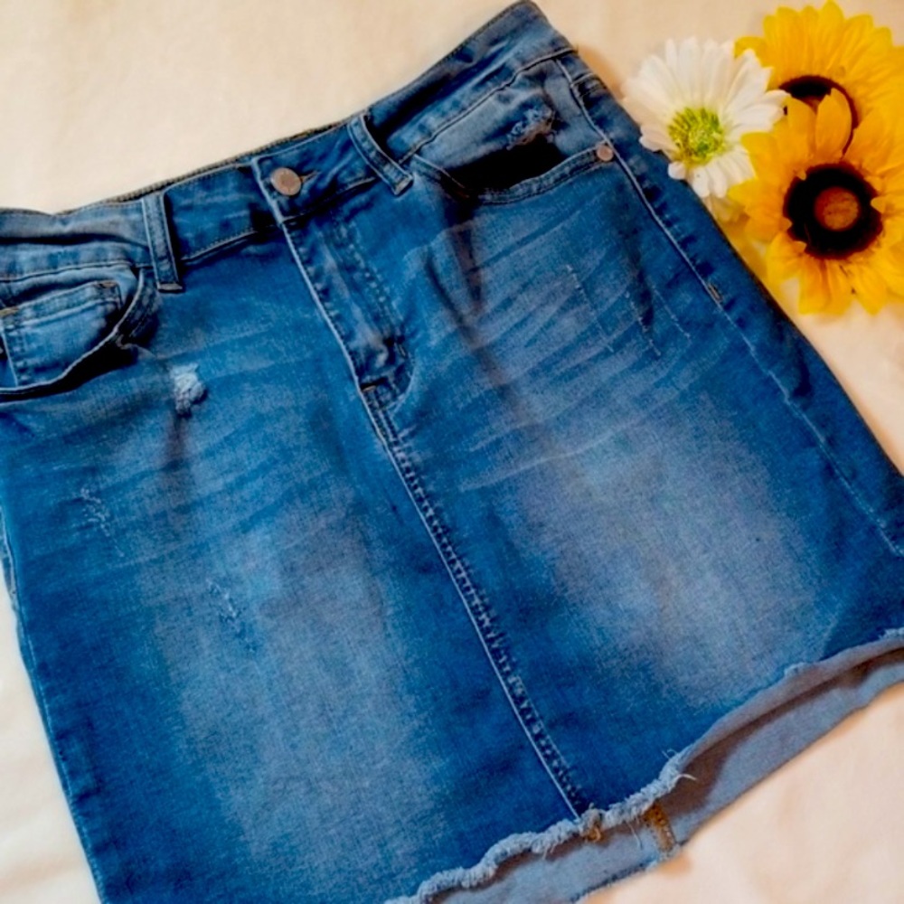 Judy blue denim skirt